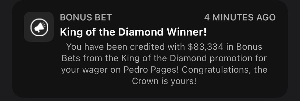 pword_tickler's tweet image. This is the greatest day of my life. 1 of 12.
@DKSportsbook