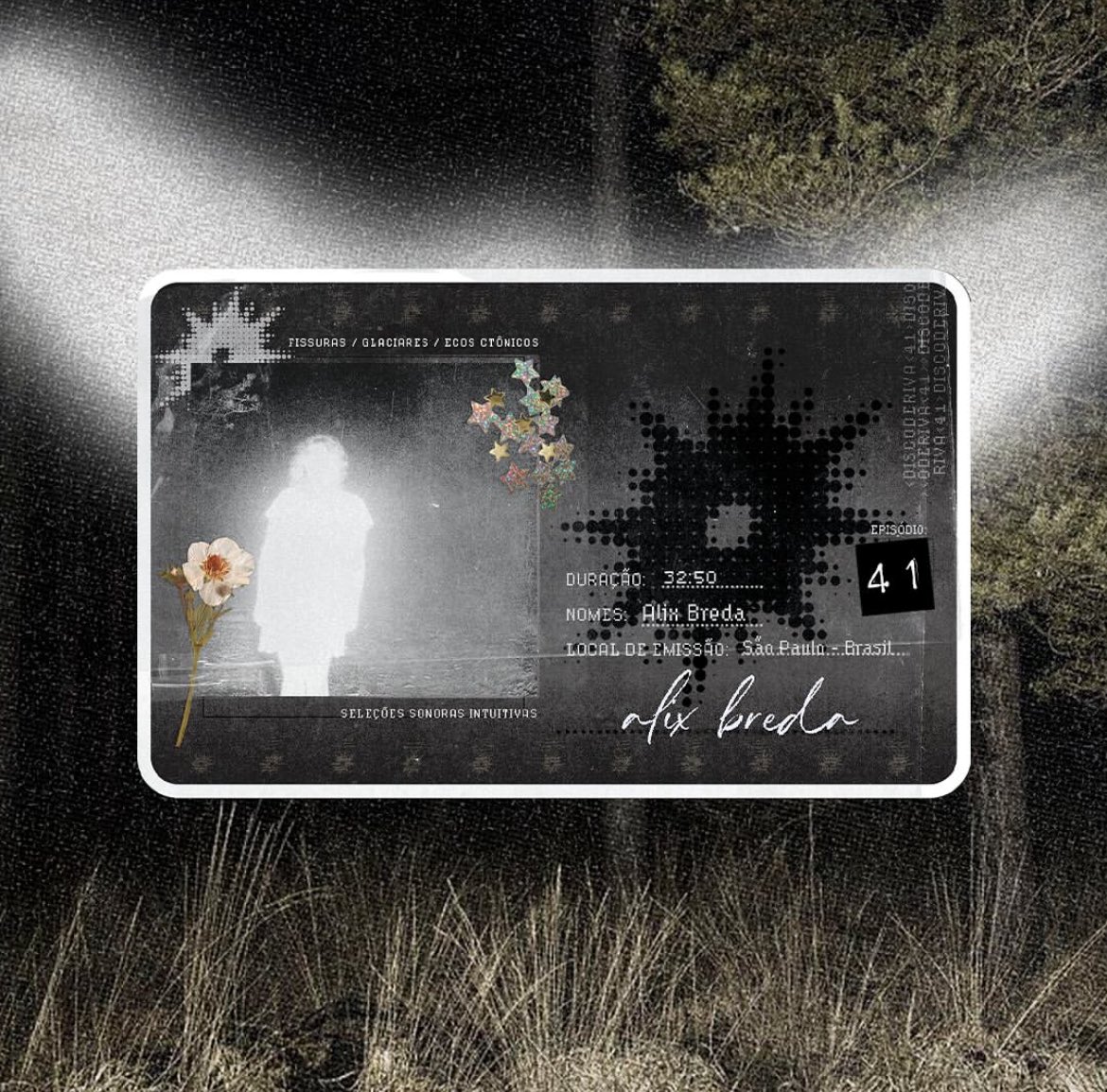 discoderiva's tweet image. ✷ discoderivas 41, 42, 43 e 44 no ar!

ep. 41 - alix breda (fissuras / glaciares / ecos ctôncios)
ep. 42 - clara klaus (não dito / ambíguo / volta)
ep. 43 - eduardo esotico (bass / lush / disco)
ep. 44 - pina claire (ternura / rio / segurança)

ouça: soundcloud.com/discoderiva/se…