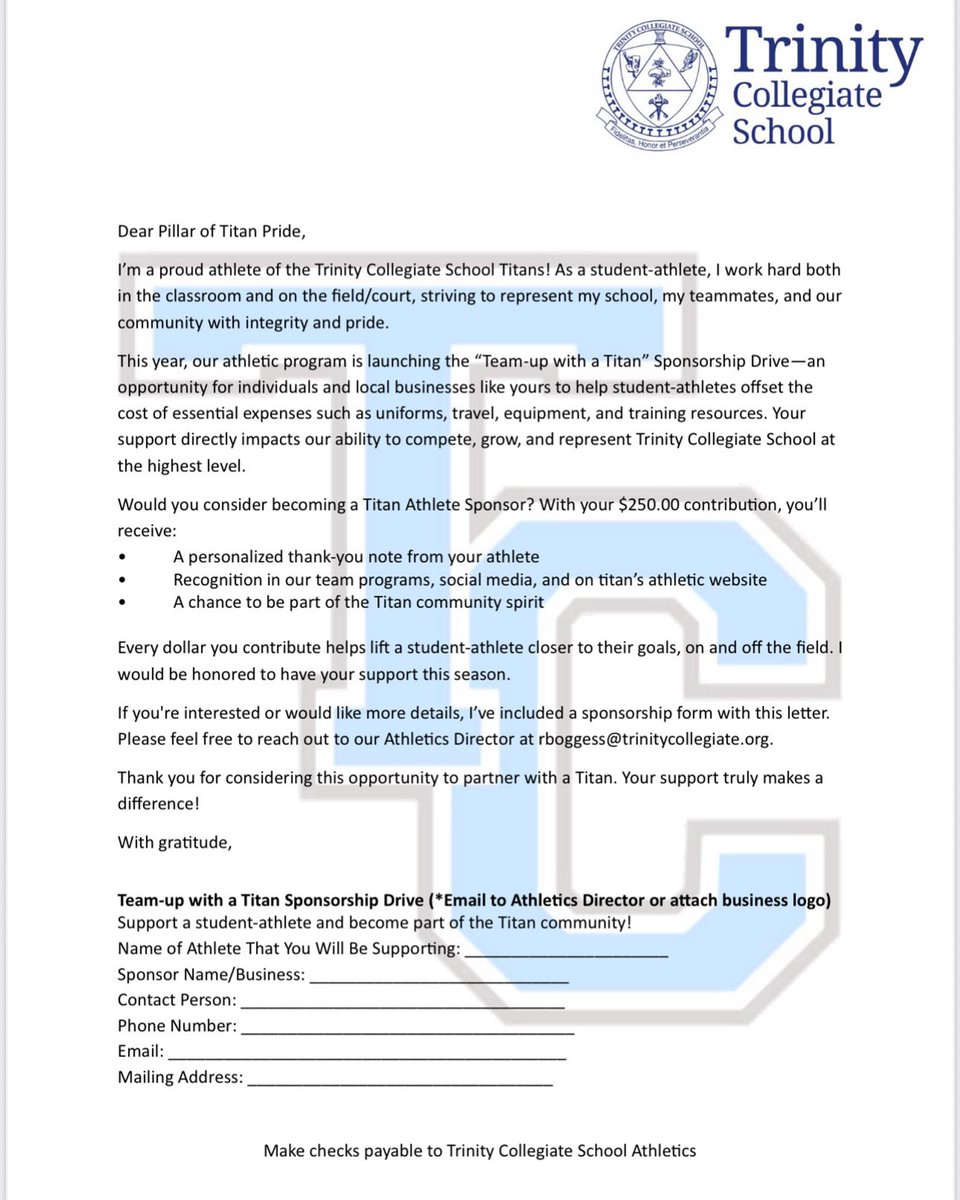 titans_tcs's tweet image. This year, we are launching the “Team-Up with a Titan” Sponsorship Drive—a campaign aimed at supporting our athletes by helping offset the cost of essential expenses such as uniforms, travel, equipment, and training resources.

Thank you in for your partnership and support!