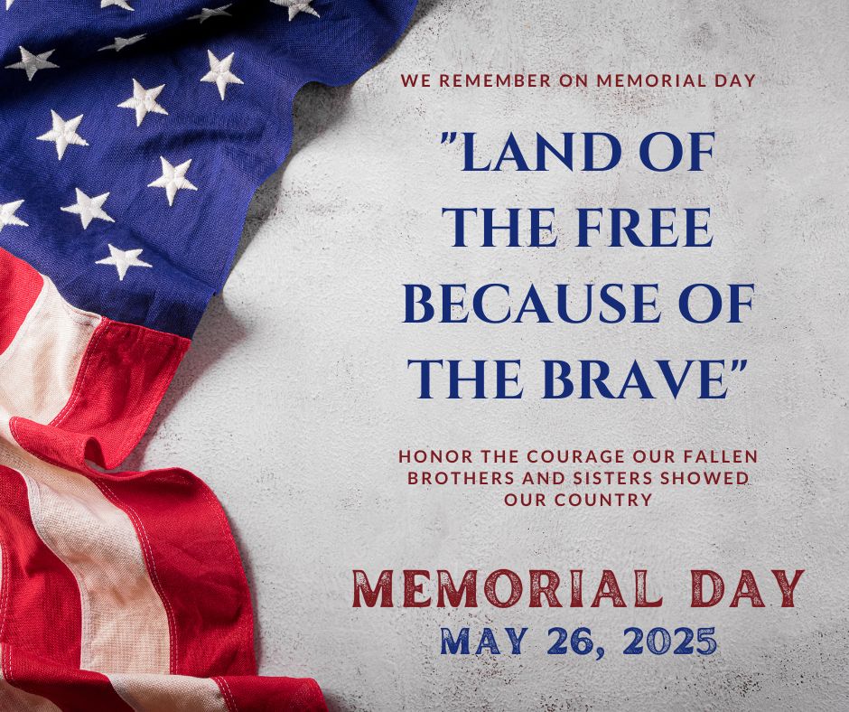 We are thankful for those who gave their lives while serving our country. Land of the free, because of the brave! #memorialday #landofthebrave #WeSupport