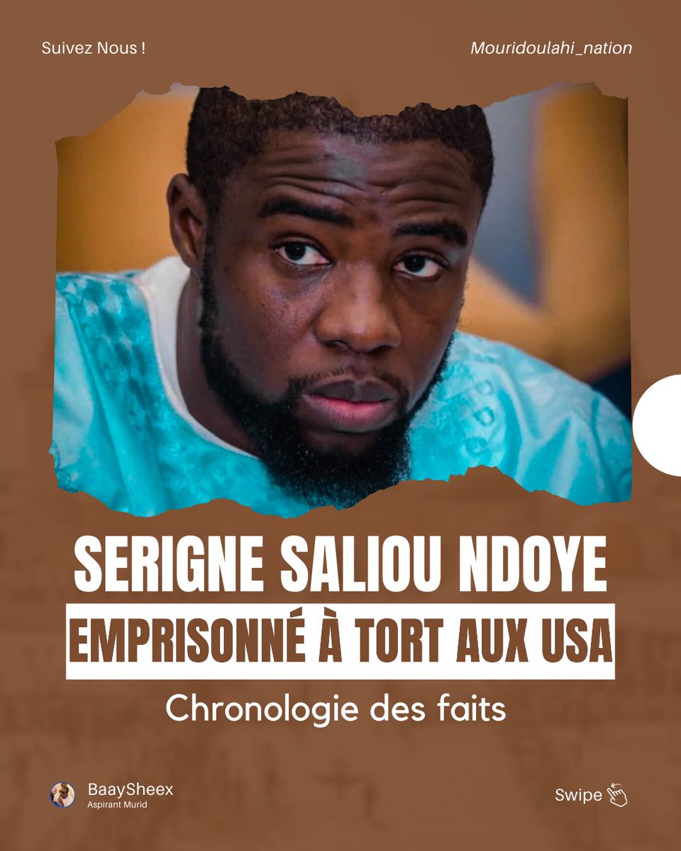 [🔴THREAD] Serigne Saliou Ndoye emprisonné à tort aux USA ? Pourquoi ?
1/6