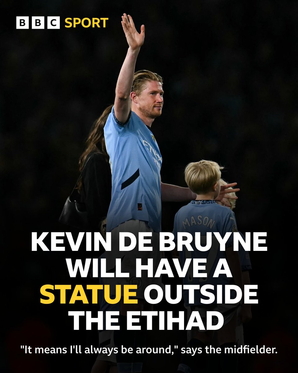 BBCMOTD's tweet photo. 🥹 Kevin de Bruyne will “always” be at the Etihad 🩵 https://t.co/0UV59av785