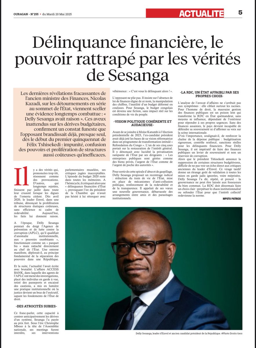 Milambu@Engagement Pour Un Congo Nouveau tweet media