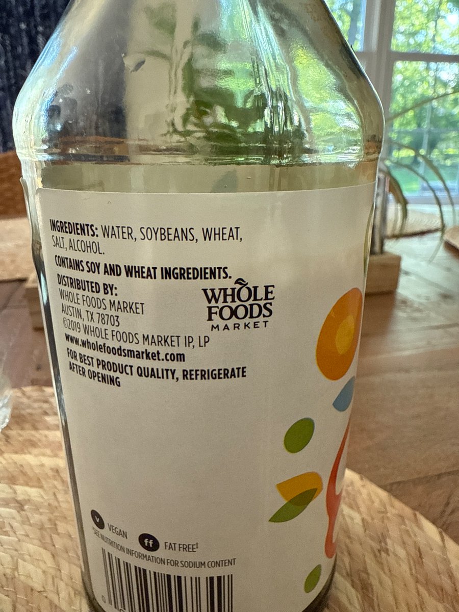 Chris9601's tweet photo. What’s up with wheat in soy sauce? Isn’t that conflicting with the mission statement @WholeFoods : Our purpose is to nourish people and the planet. We’re a purpose-driven company that aims to set the standards of excellence for food retailers…. https://t.co/JofR9JPHoU