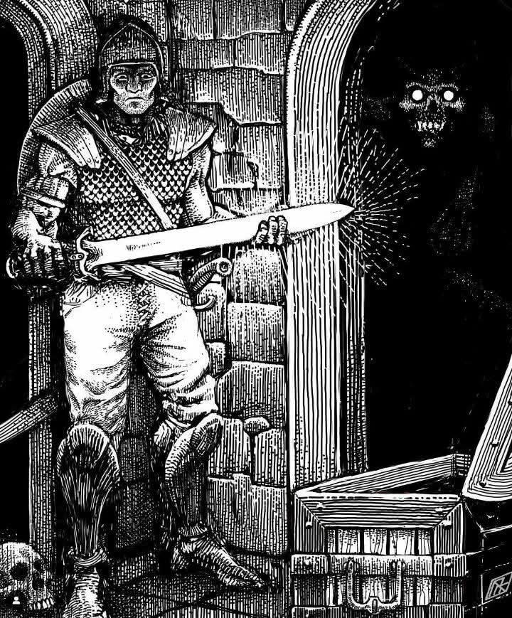 GigagodSesamar's tweet image. Dungeoneer
Art: Matt Ray
#ttrpg #osr #dnd #adnd #fantasyart #sesamar