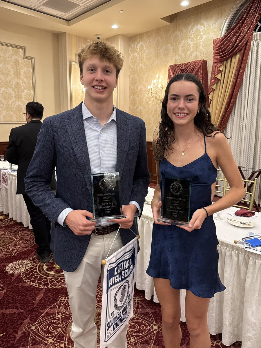 Chatham High School Athletics (@chathamcougars) on Twitter photo Congratulations to Chathams two MCSSADA Scholar Athletes who were honored last night, Charlie Kulp & Riley Snarr! Well deserved for excellence in and out of the classroom. Congrats Cougars! <a href="/ChathamsTAP/">Chatham TAP</a> <a href="/Athletics_CHS/">Chatham Boosters</a> <a href="/ChathamCourier1/">Chatham Courier</a> <a href="/ChathamHS/">Chatham High School</a> <a href="/dailyrecordspts/">Daily Record Sports</a> <a href="/ChathamCougars/">Chatham High School Athletics</a> Congratulations to Chathams two MCSSADA Scholar Athletes who were honored last night, Charlie Kulp & Riley Snarr! Well deserved for excellence in and out of the classroom. Congrats Cougars! <a href="/ChathamsTAP/">Chatham TAP</a> <a href="/Athletics_CHS/">Chatham Boosters</a> <a href="/ChathamCourier1/">Chatham Courier</a> <a href="/ChathamHS/">Chatham High School</a> <a href="/dailyrecordspts/">Daily Record Sports</a> <a href="/ChathamCougars/">Chatham High School Athletics</a>