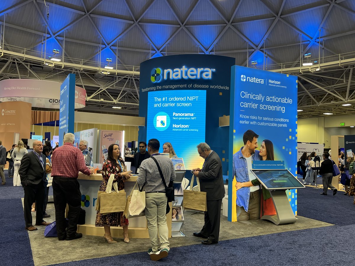 NateraGenetics's tweet photo. Our team was happy to connect w/healthcare professionals &amp; highlight data like the presentation by Dr. Dungan, "Implementation of a Hereditary Cancer Alert Program." Thank you to everyone for participating and to our team for an incredible event!
#Natera #ACOG2025 https://t.co/JVFAO2yMLS