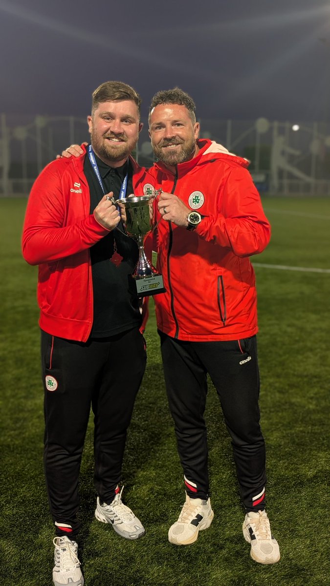 marcsmyth16's tweet image. 10 years of commitment and loyalty to coach  the club he loves. This man has been more than a coach; he’s been a friend.
Tonight, I couldn’t be happier for him. After all the years of hard work he got exactly what he deserved—a cup win against Linfield. Thank you @Hazer1997