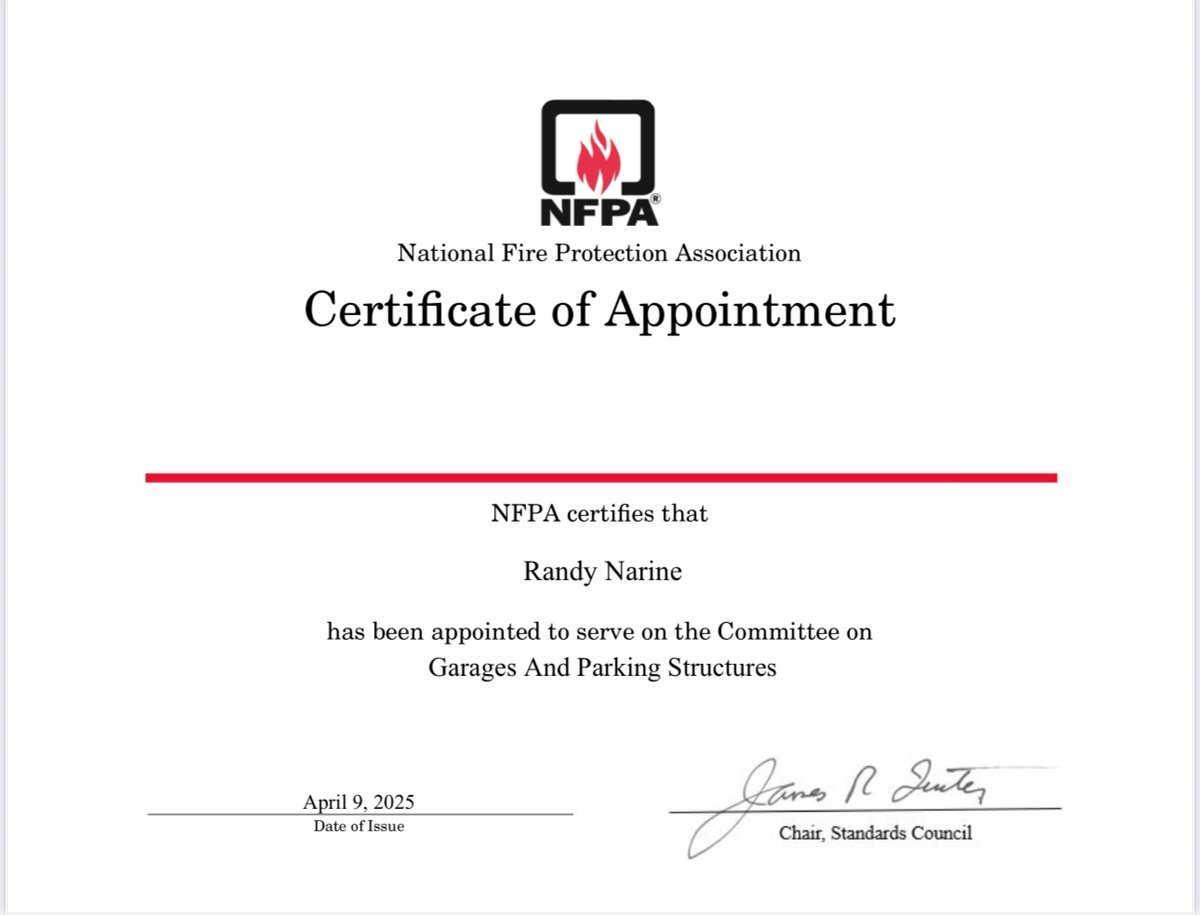 RandyNarinee's tweet image. I'm honoured to share that I’ve been appointed as a Principal Member to four @NFPA Technical Committees, where I’ll be contributing data and insight directly from the research and validation work we conduct at @CESAT_Official.
As a non-profit research organization, CESAT…