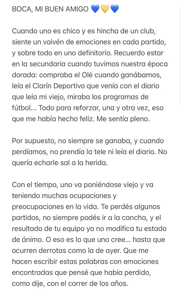 EzeDaglio's tweet photo. Boca, mi buen amigo. https://t.co/TSHAWDrQ5U