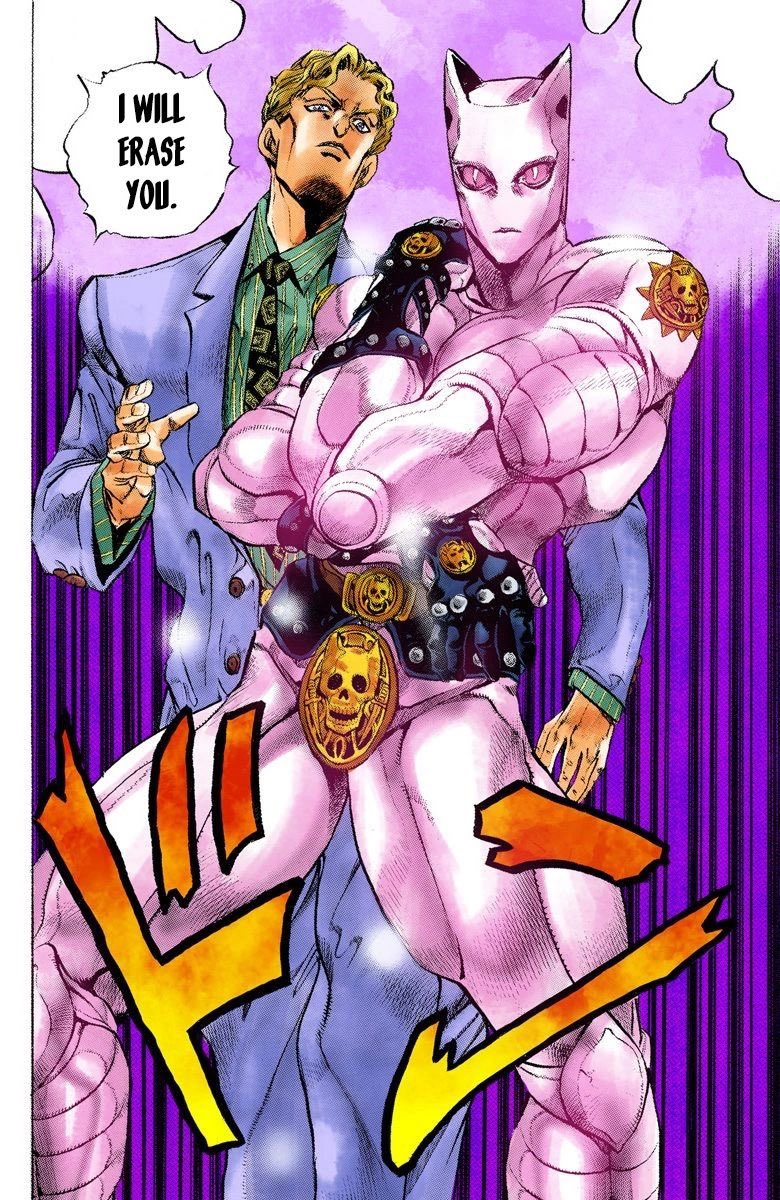 Yuiiadoesnot's tweet photo. Part 4
9/10
I LOVE the slice of life part (I could even say more than the Kira arc). Kira is the best villain of the entire saga and Josuke is hilarious. I also think that Jotaro as a side “mentor” role works superwell. I’m taking points away bc Koichi exists https://t.co/opJPBeDxiR