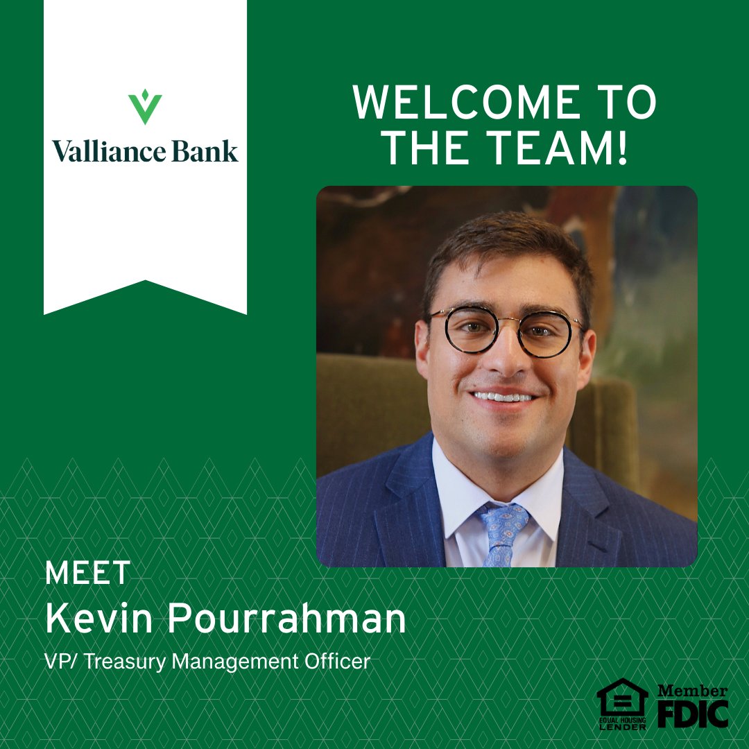 We are delighted to add Kevin to our team. He brings experience and leadership to our treasury department, and we know our customers will enjoy getting to know him, too. #communitybank