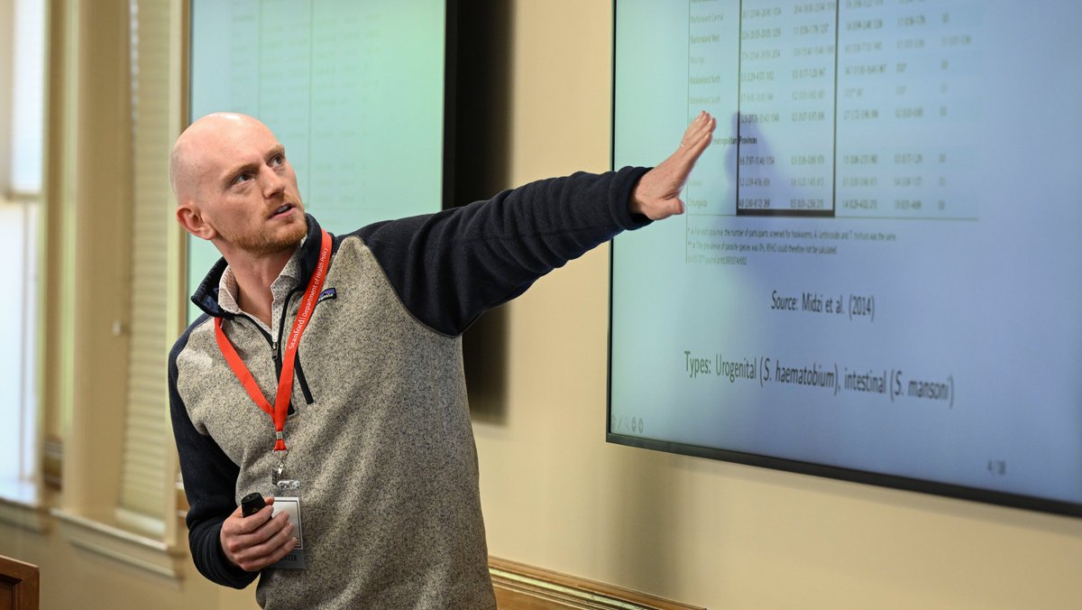 StanfordHealthPolicy (@stanfordhp) on Twitter photo Jon Denton-Schneider <a href="/ClarkUniversity/">Clark University</a> notes 1/3 of new HIV infections in Zimbabwe hit 15-to-24-year-old women; they comprise only 1/10 of population. Tells #RosenkranzGlobal his research finds nationwide deworming program for schistosomiasis in children lowers chance of young Jon Denton-Schneider <a href="/ClarkUniversity/">Clark University</a> notes 1/3 of new HIV infections in Zimbabwe hit 15-to-24-year-old women; they comprise only 1/10 of population. Tells #RosenkranzGlobal his research finds nationwide deworming program for schistosomiasis in children lowers chance of young