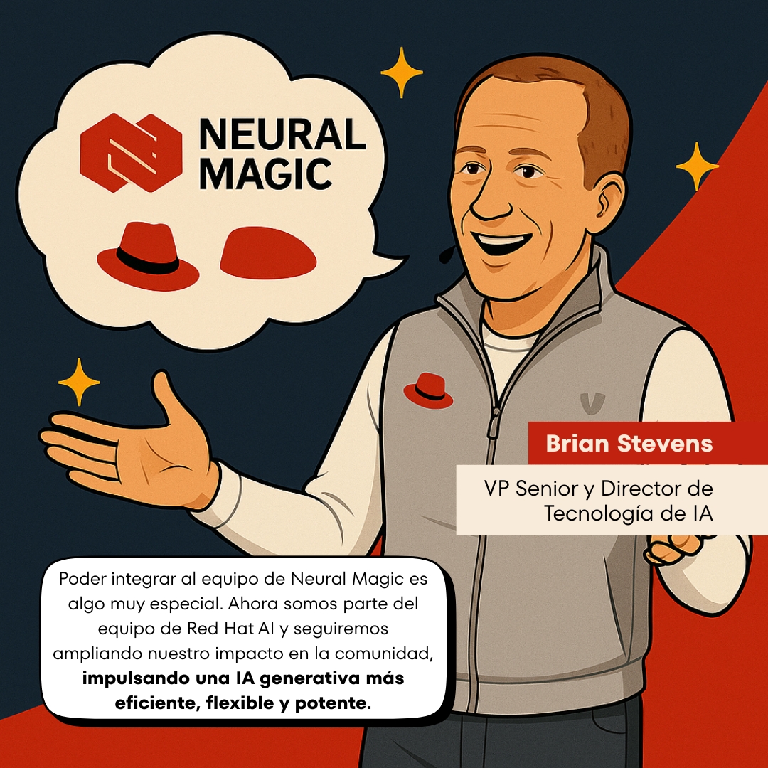 ImpactoTIC's tweet image. Brian Stevens – CTO, Neural Magic
#IA #RedHatAI #NeuralMagic #RHSummit
@redhat @NeuralMagic