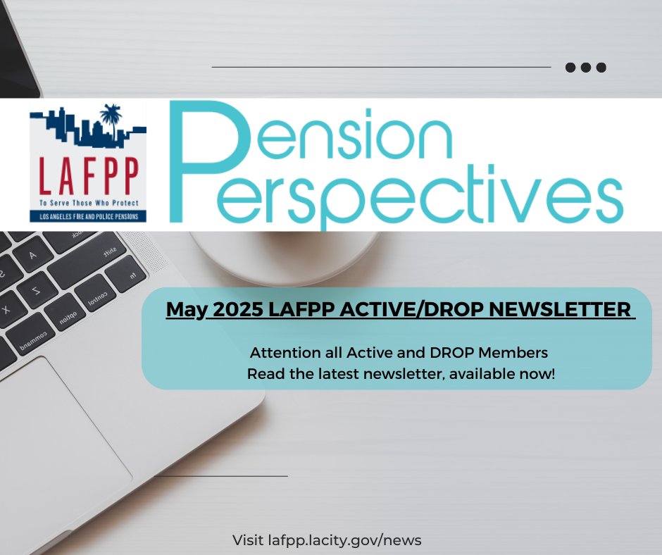 LAFPP's tweet image. Read our latest Active/DROP newsletter to stay informed on important updates! It is now available on: lafpp.com/news