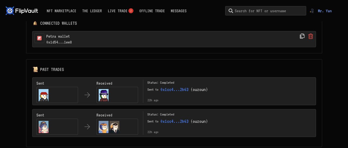 Already got a couple trades in💯

Trading <a href="/AptosPenguins/">Aptos Penguins</a> and <a href="/penguinonaptos/">Penguin Chronicles</a> on <a href="/flipvault/">FlipVault</a>