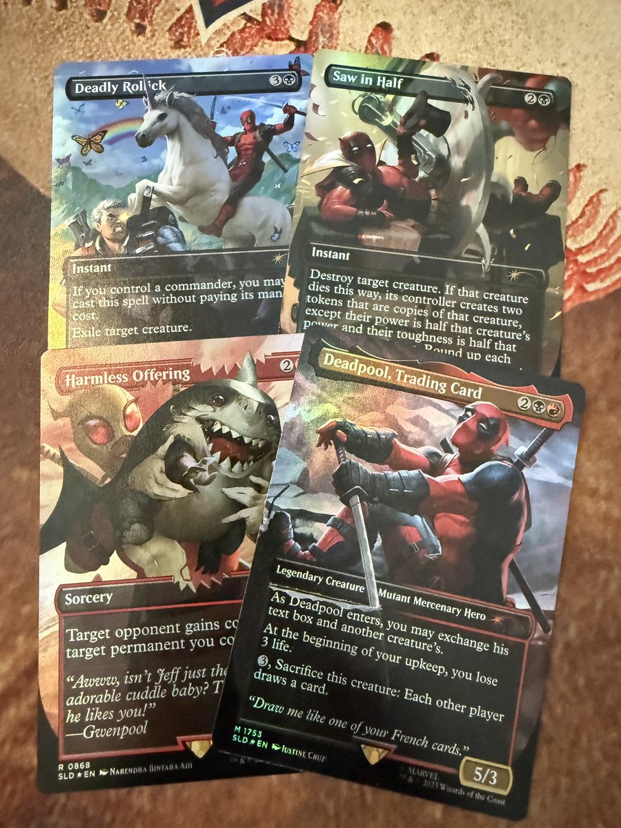 mtg discard cards black Deadpool, Trading Card [Secret Lair Drop Series] | MTG Single main image 1