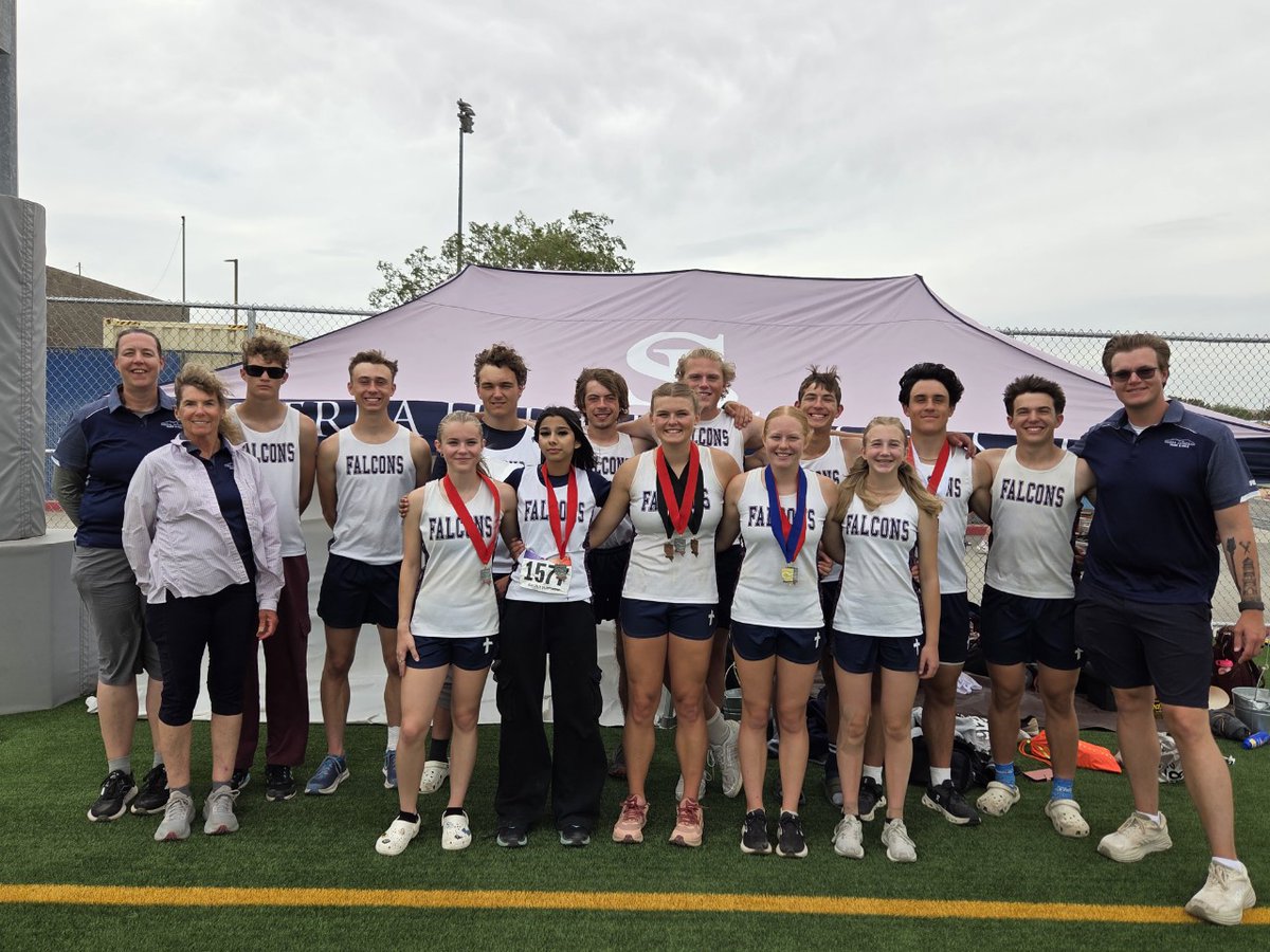 SLHSFalcons's tweet photo. Falcon pride at Track State! 

🎉 New school records:

 • Sydney Sufka – Pole Vault: 3.05m
 • 4x100m Relay – Miles, Colonna, Schroder, Tack: 44.95

Proud of our athletes for showing heart, hustle &amp; breaking records. They have worked hard all season and  have made us proud! https://t.co/48MWHwwqmU