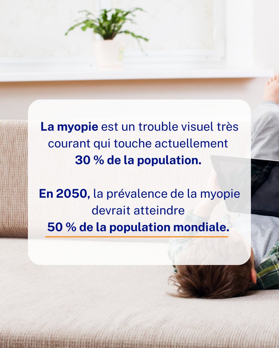 Laissez les écrans , et levez les yeux  ! Du 19 au 25 mai, c'est la semaine de sensibilisation à la myopie !

#SaviezVous que passer beaucoup de temps devant un écran augmente le risque de myopie juvénile?  Le dépistage précoce et la gestion de la myopie sont essentiels!