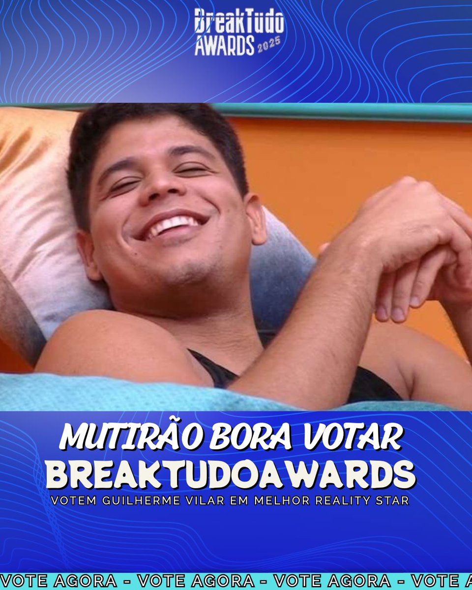 UmDNqualquer's tweet photo. 🦀:: Mutirão "Bora Votar" Iniciado‼️
•
Vote No Guilherme Vilar em melhor Reality star no BreakTudoAwards 
•
A Cada 5 Votos Comentem 1 Emoji 🗳
•
Meta: 25k de comentários 📲
•
Encerra as 21:00 ⏱️
•
Bora Votar Meu povo!!! #BreakTudoAwards #TimeGui https://t.co/2nP4d0qlYt