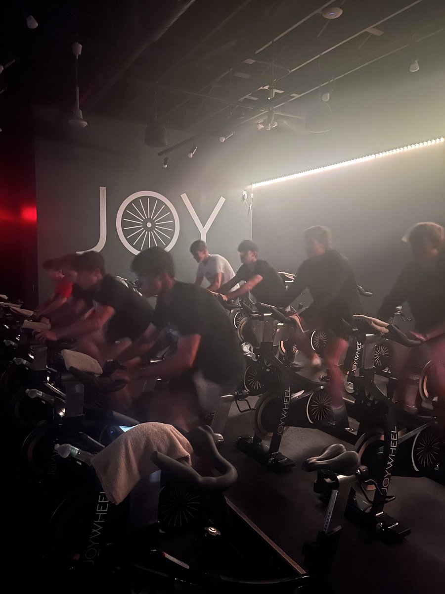 Thank you JoyWheel for the great SPIN workout tonight as they prepare for state!!  Appreciate Jess purring the guys through the workout