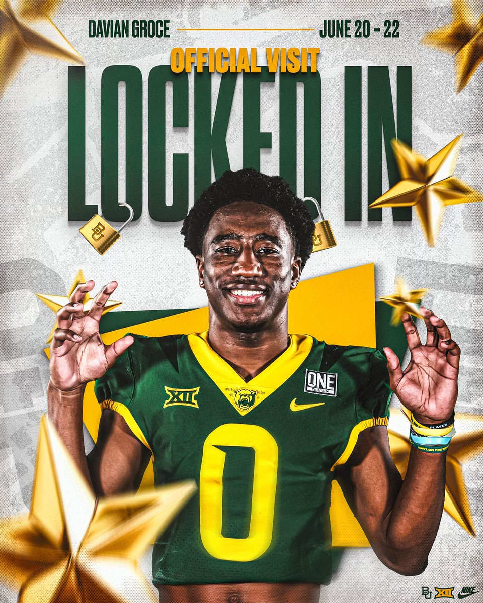 Let’s work 💚💛 #SicEm <a href="/CoachK_Hall/">Coach Khenon Hall (BAYLOR)</a> <a href="/CoachDBaker81/">Dallas Baker</a> <a href="/CoachJRayburn/">Jeff Rayburn</a> <a href="/drkharp/">Kelly Withee Harper</a> <a href="/LSHS_FBRecruits/">Lone Star HS Football Recruiting</a> <a href="/Marchen44/">On Da Marc Sports🏈</a> <a href="/SWiltfong_/">Steve Wiltfong</a> <a href="/samspiegs/">Sam Spiegelman</a> <a href="/GHamiltonOTF/">Gerry Hamilton</a>