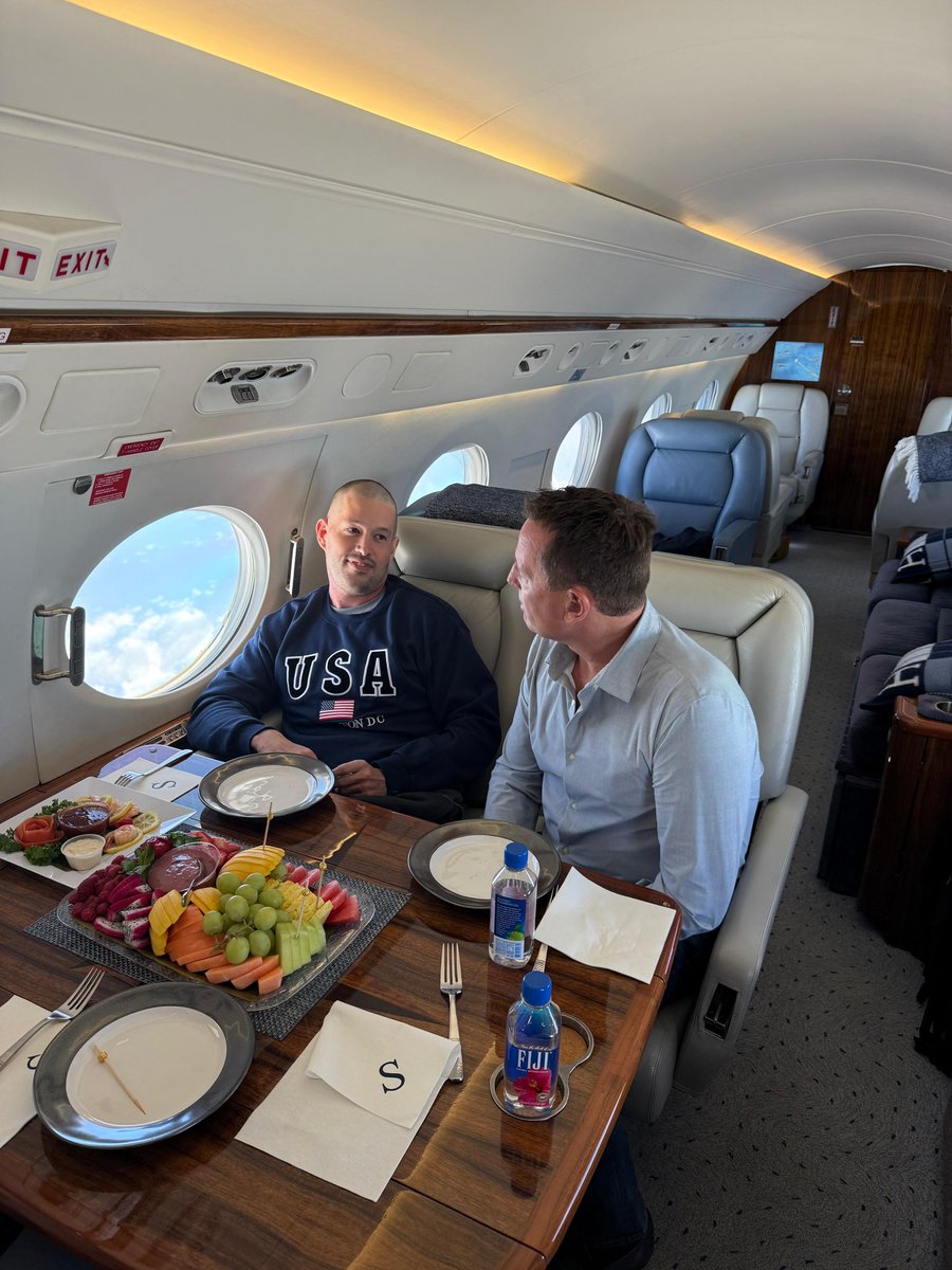 Richard Grenell (@richardgrenell) on Twitter photo Joe St. Clair is back in America.
I met Venezuelan officials in a neutral country today to negotiate an America First strategy.
This is only possible because <a href="/realDonaldTrump/">Donald J. Trump</a> puts Americans first.
<a href="/tsori233/">StC Sola Fide</a> Joe St. Clair is back in America.
I met Venezuelan officials in a neutral country today to negotiate an America First strategy.
This is only possible because <a href="/realDonaldTrump/">Donald J. Trump</a> puts Americans first.
<a href="/tsori233/">StC Sola Fide</a>