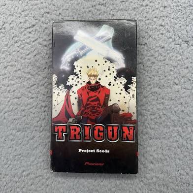 TheWonPMK's tweet photo. For those who were there when this #VHS Tape first dropped! Your mind was blown! #ProjectSeeds was a epic series of episodes! #Trigun https://t.co/vffbp76mek