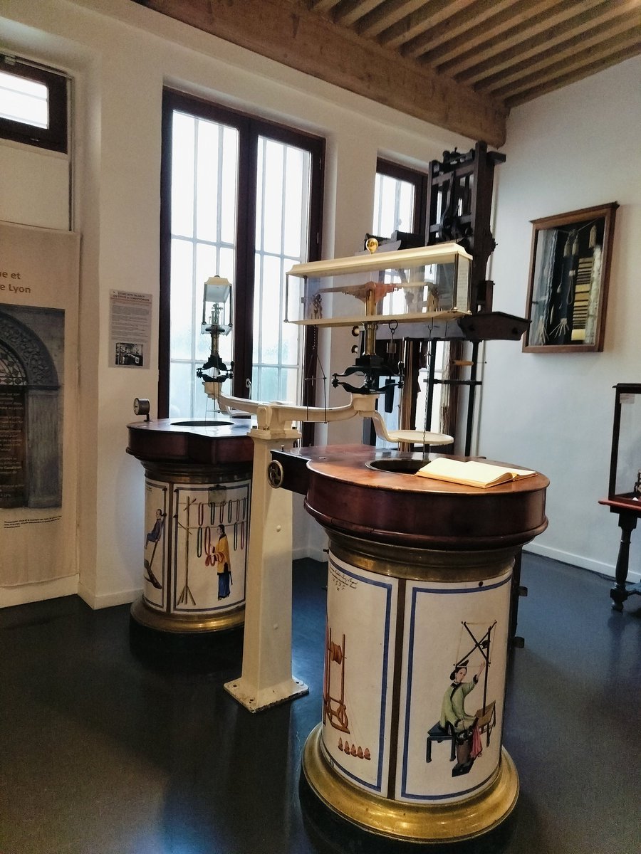 The delegation of International Sericultural Commission visited Maison Des Canuts, the silk museum in Lyon, France and interacted with the Curator. The museum conserved the ancient culture of silk weaving in  Lyon.