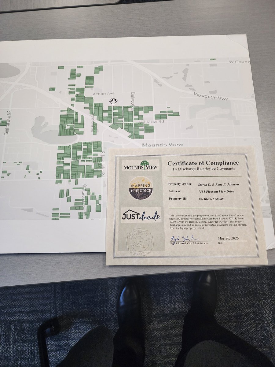 MoundsViewMayor's tweet image. I've had the honor to lead Mounds View to the League of MN Cities’ City of Excellence Award! For our work on racial covenants. Those words and legacy have no place in our city! We welcome everyone!  We’re doing things that matter here in #MoundsView