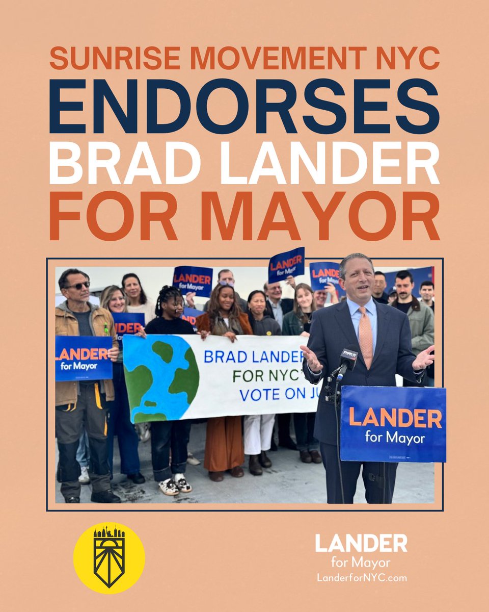 bradlander.bsky.social (@bradlander) on Twitter photo From divesting NYC pension funds from fossil fuels, to my plan for Public Solar NYC, I’m proud of my record on climate action—and even prouder to be endorsed by <a href="/sunrisemvmtnyc/">Sunrise Movement NYC 🌅</a>! From divesting NYC pension funds from fossil fuels, to my plan for Public Solar NYC, I’m proud of my record on climate action—and even prouder to be endorsed by <a href="/sunrisemvmtnyc/">Sunrise Movement NYC 🌅</a>!