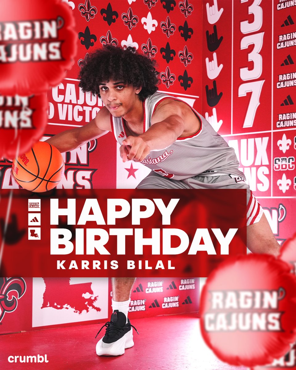 Wishing <a href="/KarrisBilal/">Karris Bilal</a> a very 𝘏𝘈𝘗𝘗𝘠 𝘉𝘐𝘙𝘛𝘏𝘋𝘈𝘠 🥳🎂

#GeauxCajuns