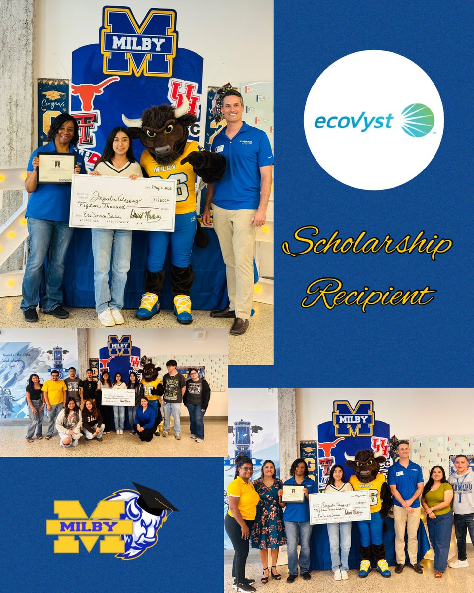 Crystal Ramirez, M.Ed (@counselrramirez) on Twitter photo Super Proud @milbyhscounseling Counselor π€© Our @milby_hs Senior was awarded the <a href="/ecovyst/">Ecovyst TM</a> Scholarship π©π½βπ𦬠in a surprise presentation. Thank you for creating brighter futures for our Buffalos in their pursuit of a college degree! Super Proud @milbyhscounseling Counselor π€© Our @milby_hs Senior was awarded the <a href="/ecovyst/">Ecovyst TM</a> Scholarship π©π½βπ𦬠in a surprise presentation. Thank you for creating brighter futures for our Buffalos in their pursuit of a college degree!