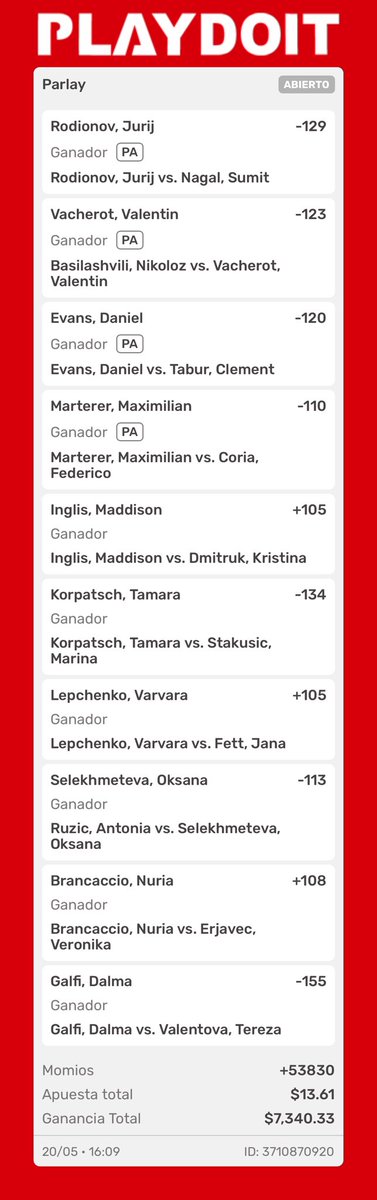 gdjp20's tweet photo. Parlay jubilador RG Qualy 
Partidos parejos, tomamos: 
Lo del pasaje 💰 https://t.co/9QWkvpY0WY