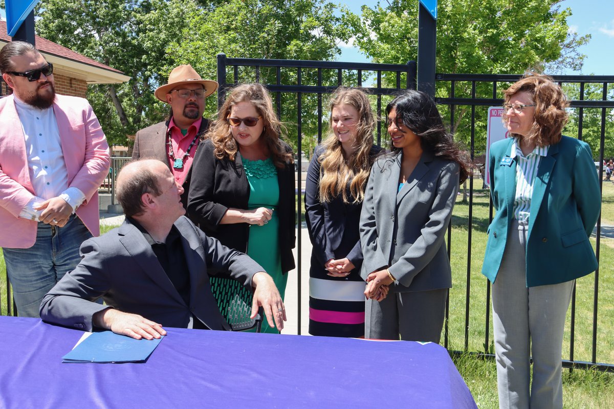 I’m happy to sign SB25-055 Youth Involvement In Environmental Justice and HB25-1269 Building Decarbonization Measures, two bills that build on our bold climate leadership and bring young leaders into this important work to build a sustainable, livable future for Colorado.
