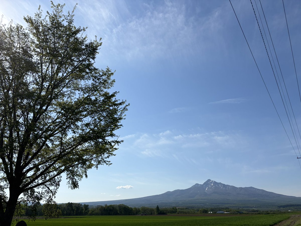 Ryuko24941520's tweet photo. 気温13℃晴れ
気持ちいい知床斜里の朝☀️
晴れるとテンション⤴️
1日頑張りましょう🤗
今日の山と今朝のイヌ
良き日になりますよう🙏 https://t.co/F6g5g0D69u