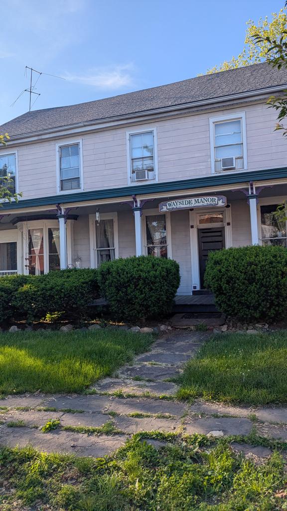 Wayside Manor on Wayside Way in memory of our favorite <a href="/WaysideWaifs/">Wayside Waifs</a> <a href="/MissLilyDoodle/">Lily Doodle 🌈 Po & Elphaba 🐈🐈‍⬛</a> 🏡💜💃🏻🌈