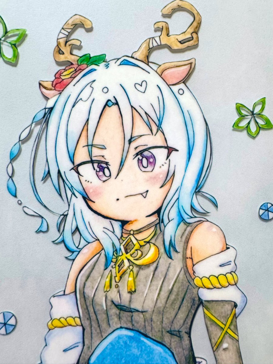 pomarumayu's tweet image. うさか@セル画作家(@usaka883 )さんに
オリキャラの椿と蓮蓮をセル画にしてもらいました!この後ろに紙を敷いた時に影が出て立体感があるのがなんとも好き
デジタルでは出せない1枚1枚絵の存在感があるセル画の魅力が伝われば嬉しい🥹