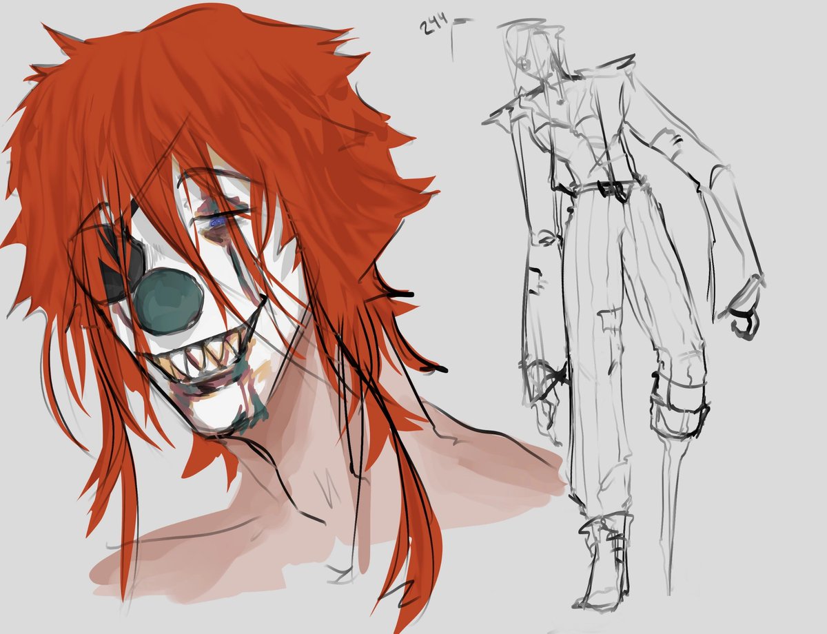 roi0rio's tweet photo. My Sid oc boy as Laughing Jack 

#Creepypasta #LJ #Laughing_Jack #oc #fanart https://t.co/pcJDR4enD4