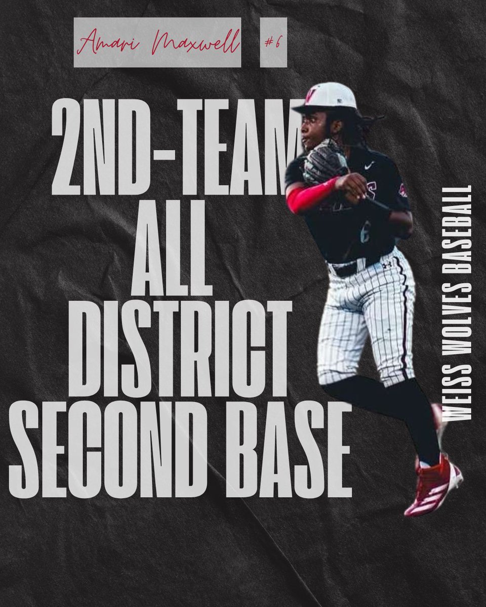 Weiss Wolves Baseball (@weiss_baseball) on Twitter photo Congratulations to freshman second baseman <a href="/AmariMaxwell22/">Amari Maxwell</a> future is bright ‼️
#1Pack1Goal 🐺 Congratulations to freshman second baseman <a href="/AmariMaxwell22/">Amari Maxwell</a> future is bright ‼️
#1Pack1Goal 🐺