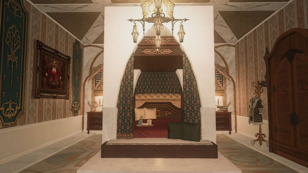 [L] Terncliff Terrace 🕰️⛲️

Inspired by Emma and Bridgerton! Sorry if you get stuck in the door lol 

Address in comments! #GellyHousing 
#ff14ハウジング 
#ff14housing 
#HousingEden