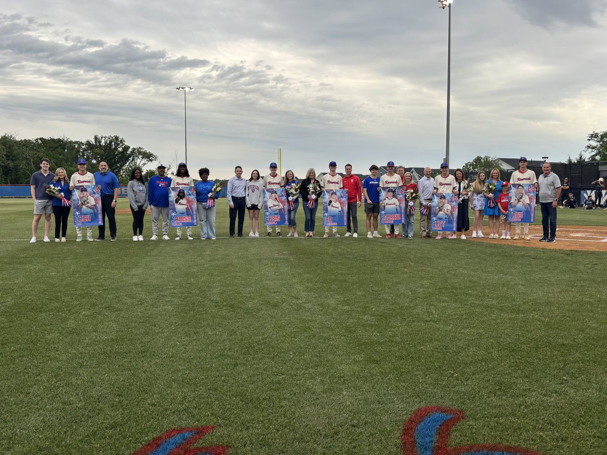 RIVERSIDE BASEBALL SENIOR DAY!  Thank you seniors and families.  We will miss you!