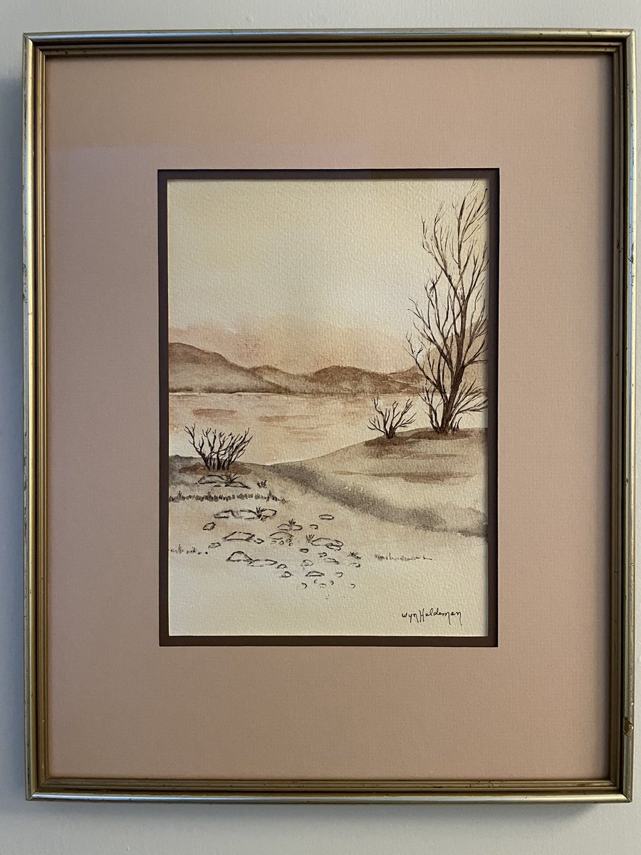 TvanDuinFinds's tweet photo. @teslaownersSV In case Elon missed picking up a Mother’s Day present with all the work he has been doing…he’s a found painting done by his grandma. #MothersDay2025 https://t.co/5qLSsoBRjj