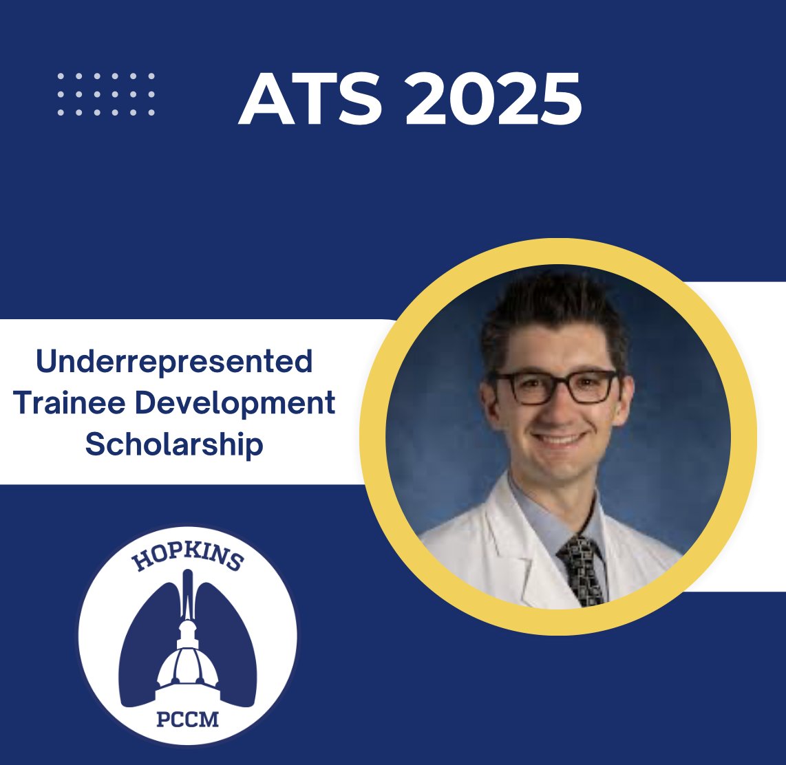 Johns Hopkins University PCCM Fellowship (@jhupccmfellows) on Twitter photo Congratulations to Dr. Andrew Davis on receiving an <a href="/atscommunity/">American Thoracic Society (ATS)</a> Underrepresented Trainee Development Scholarship at #ATS2025 Congratulations to Dr. Andrew Davis on receiving an <a href="/atscommunity/">American Thoracic Society (ATS)</a> Underrepresented Trainee Development Scholarship at #ATS2025