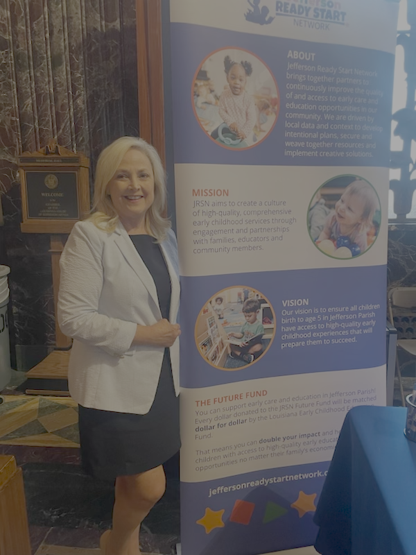 ReadyStartJeff's tweet photo. JRSN joined Ready Louisiana members at #EarlyEdDay to speak with legislators about the critical importance of ECE. Reliable, affordable access to ECE enables a productive workforce, supports our economy and provides our youngest learners with a strong foundation! #ECEisEssential https://t.co/qHsOSv1js5