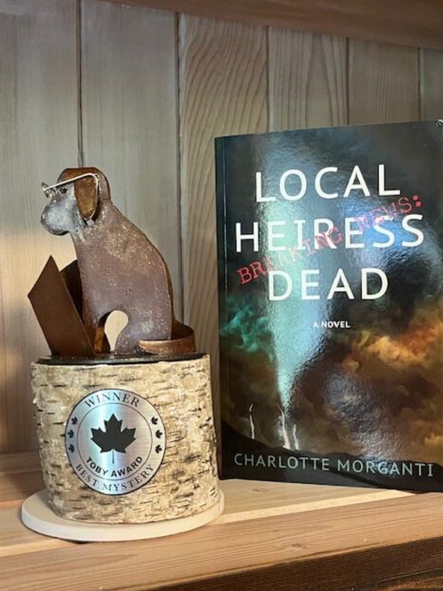 peggy_blair's tweet photo. Mystery author Charlotte Morganti of Gibsons, BC, who won the first Toby award for her entry, Breaking News: Local Heiress Dead, has received her Toby award! https://t.co/GypdSa9pkF