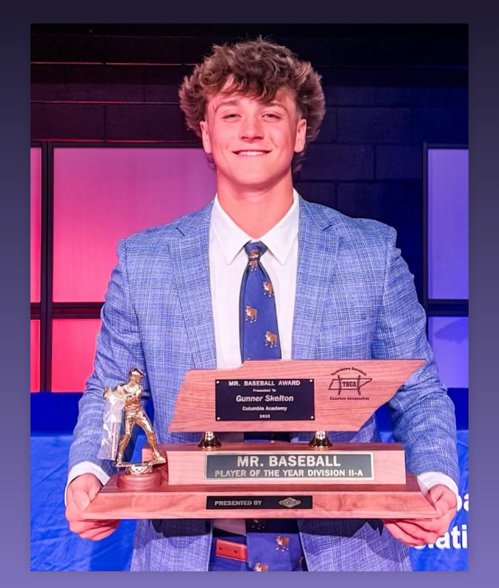 HomeOfSoutheastMADMavs (@semadmavshome) on Twitter photo MR. BASEBALL!!!!Congratulations to 2026 <a href="/gunner15_/">Gunner Skelton</a> He is officially the II-A Mr Baseball winner becoming the first ever for <a href="/CABulldogBB/">Columbia Academy (TN) Baseball</a> This is a great honor for any baseball player! Gunner not only gets it done on the field but also carries a 4.0 GPA! There is no one more MR. BASEBALL!!!!Congratulations to 2026 <a href="/gunner15_/">Gunner Skelton</a> He is officially the II-A Mr Baseball winner becoming the first ever for <a href="/CABulldogBB/">Columbia Academy (TN) Baseball</a> This is a great honor for any baseball player! Gunner not only gets it done on the field but also carries a 4.0 GPA! There is no one more