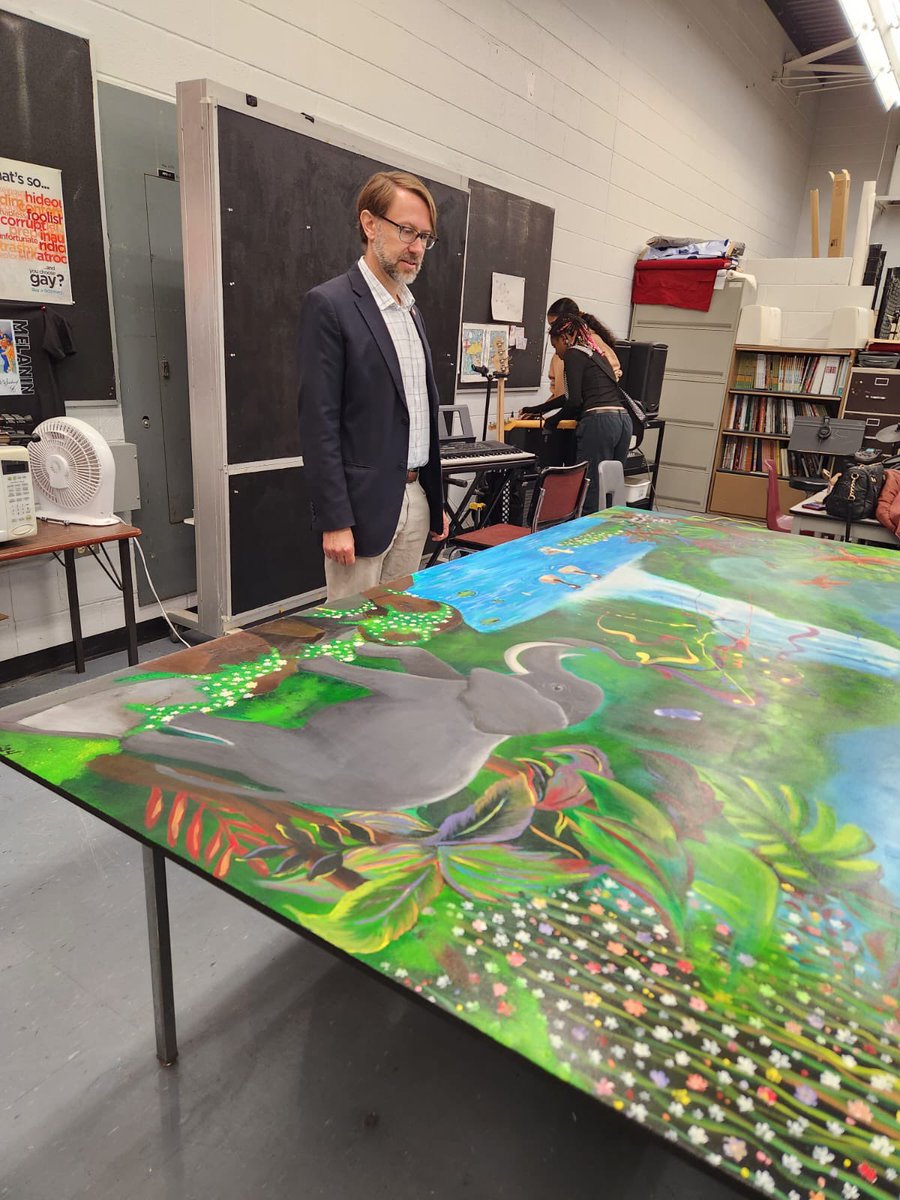 At Westview Centennial with Trustee de Dovitiis as part of the Ontario Public School Boards' Association's Take Your MPP to School Week. Great conversations with staff &amp; students about the present &amp; future of education, &amp; the need to invest in our students to ensure their success