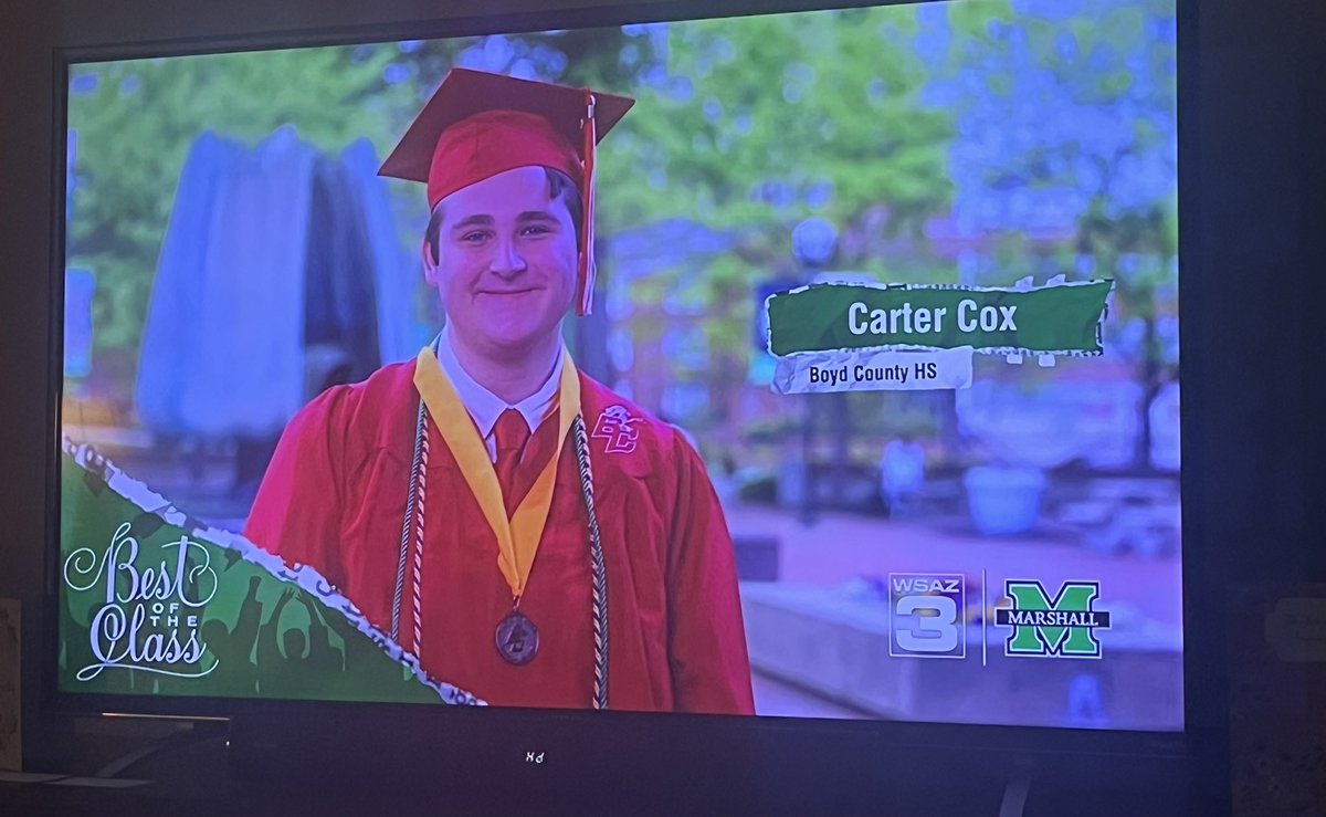 BoydCoSuper's tweet photo. Way to go Carter Cox! #Bestoftheclass @WSAZnews https://t.co/KylbxWqY90