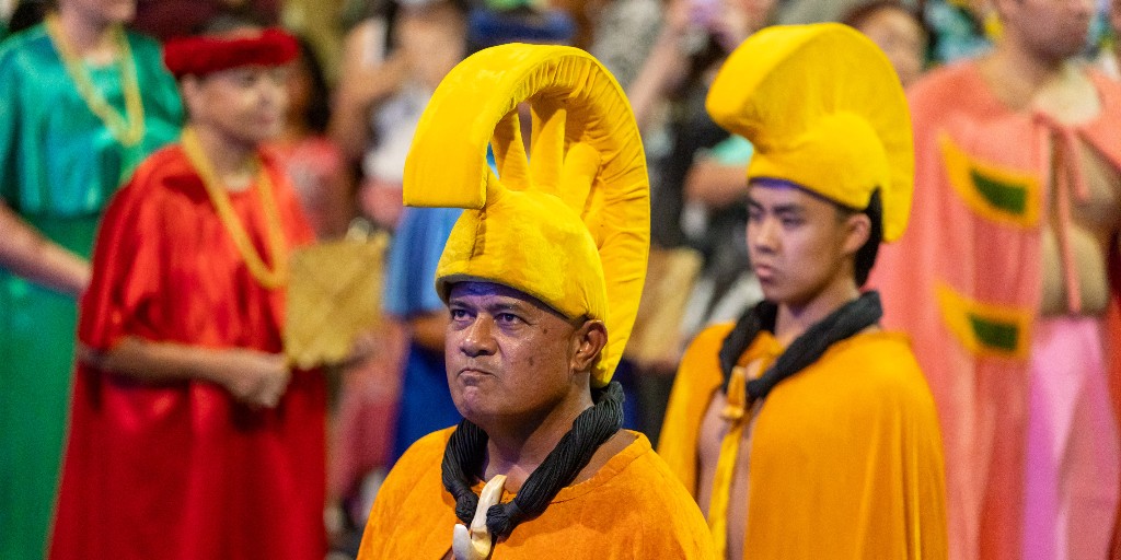 AlohaFstvls's tweet photo. Every year, the Aloha Festivals Royal Court is chosen to reflect Hawai‘i's royal heritage. Here, our 2024 King and Prince proudly represent with dignity, grace, and the aloha spirit. 

#AlohaFestivals @hawaiihta @oahuvb @gohawaii https://t.co/qd7ZtgO6bd